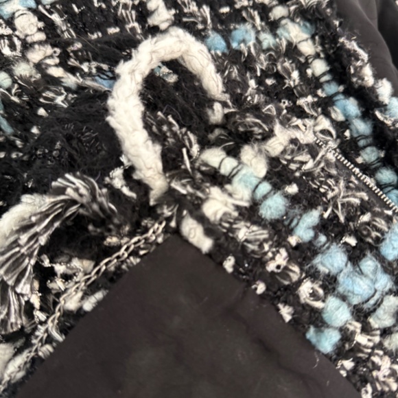 Chanel Classic Collarless Zipper Tweed Black Plaid ARTIC Jacket Blazer - Picture 16 of 16